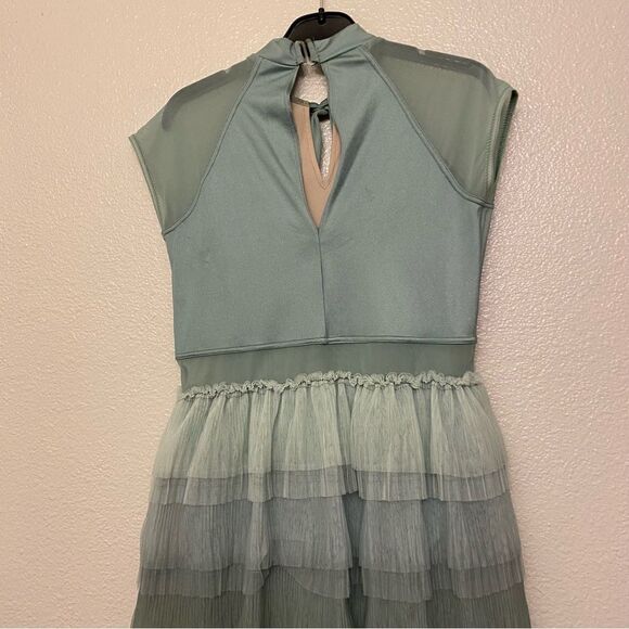 Weissman dance costume sage green modest Just As I Am
13835 tulle skirt XLC - Picture 3 of 13